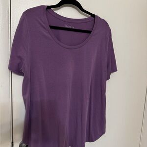 Ava & Viv Women's Short Sleeve Purple Tee